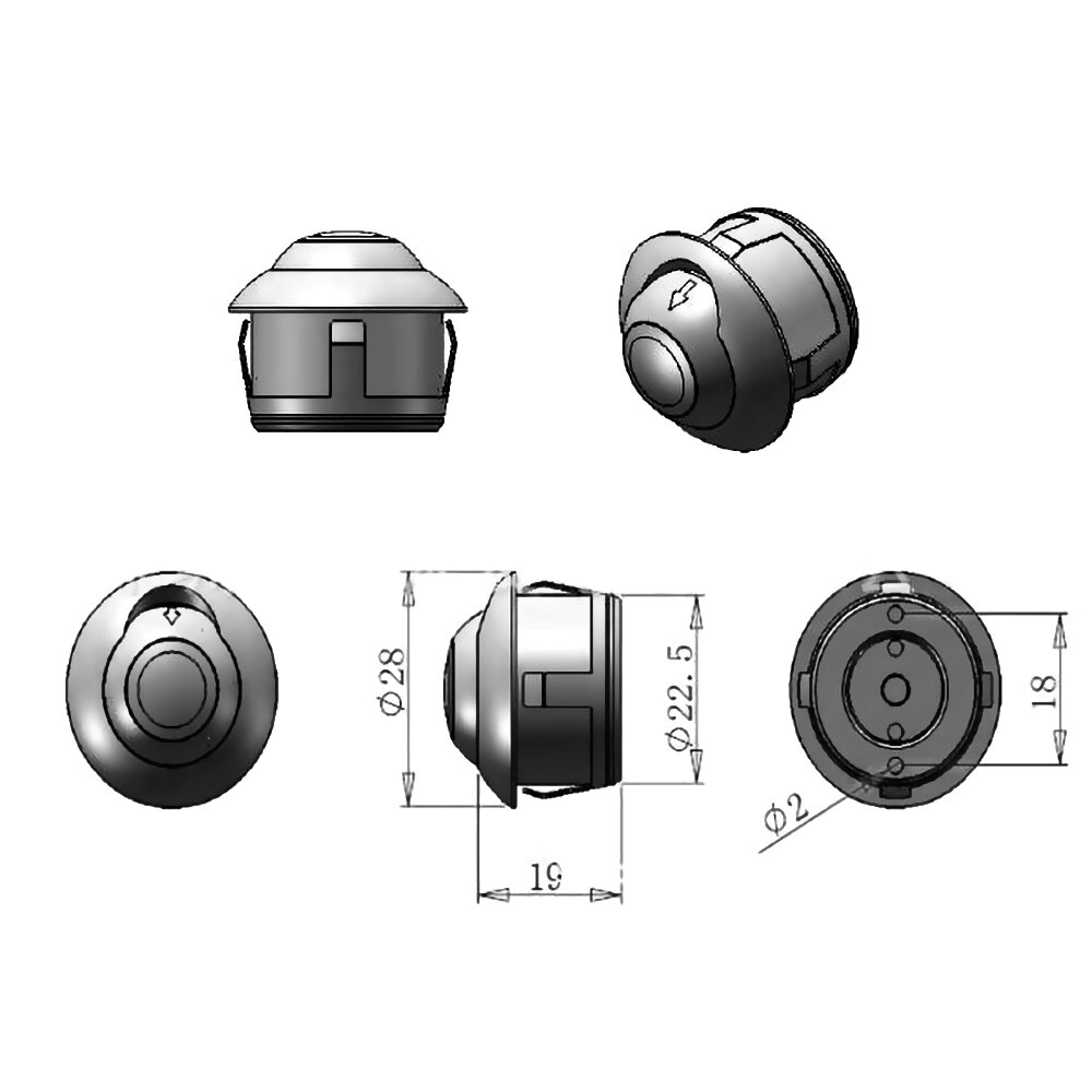 Waterproof Wide Angle Night Vision Backup Camera for Cars