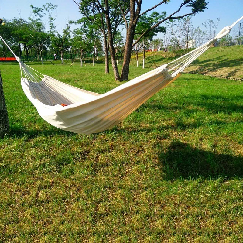 White Camping Canvas Hammock White Camping Canvas Hammock