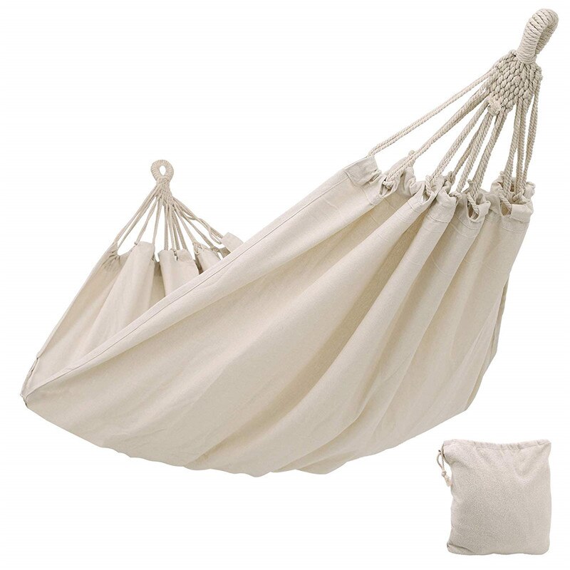 White Camping Canvas Hammock White Camping Canvas Hammock