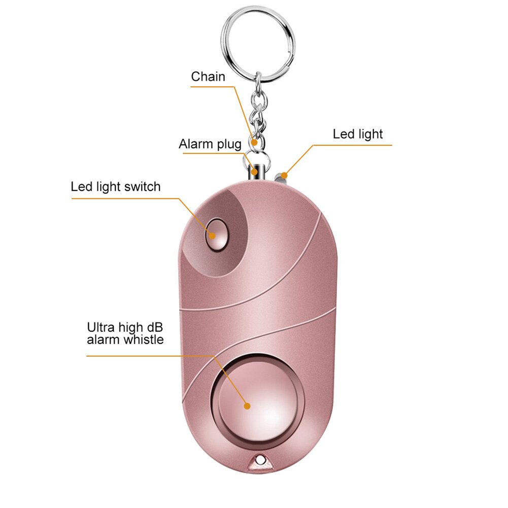 Self Defence Alarm with Flashlight and Keychain Self Defence Alarm with Flashlight and Keychain