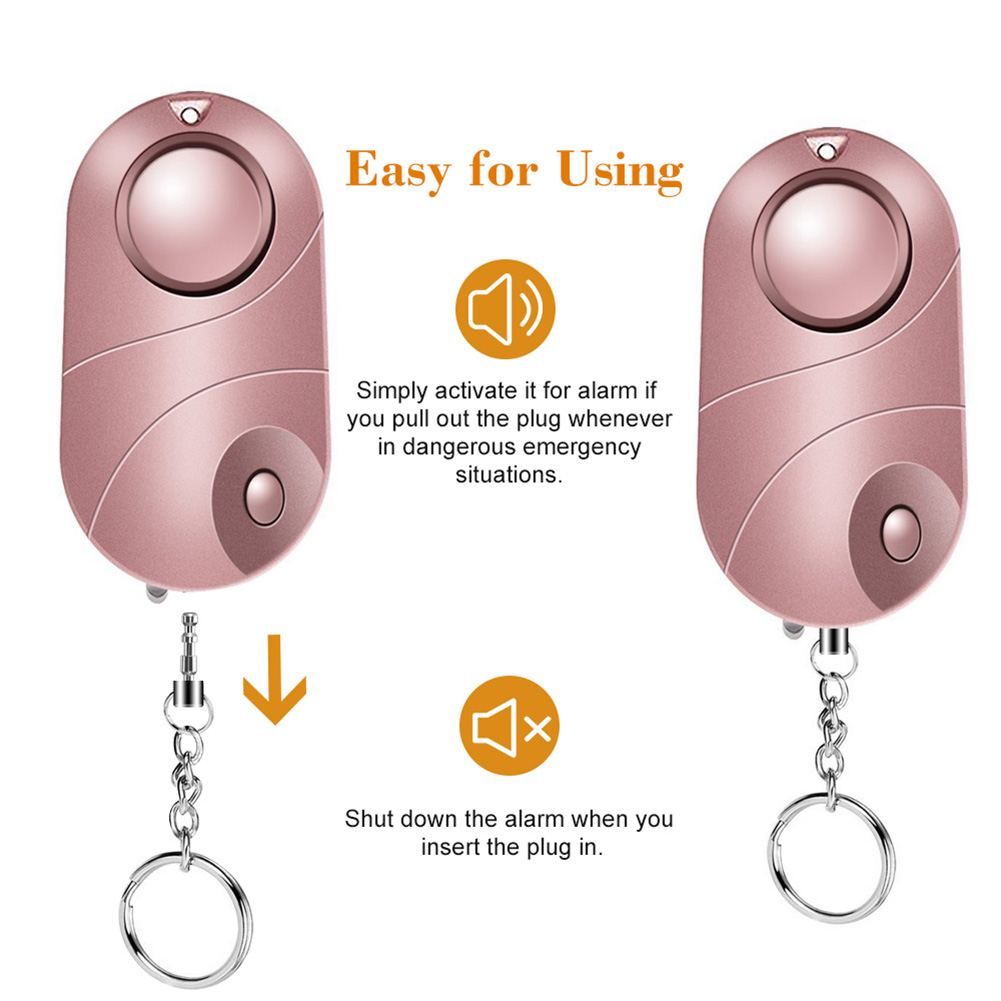 Self Defence Alarm with Flashlight and Keychain Self Defence Alarm with Flashlight and Keychain