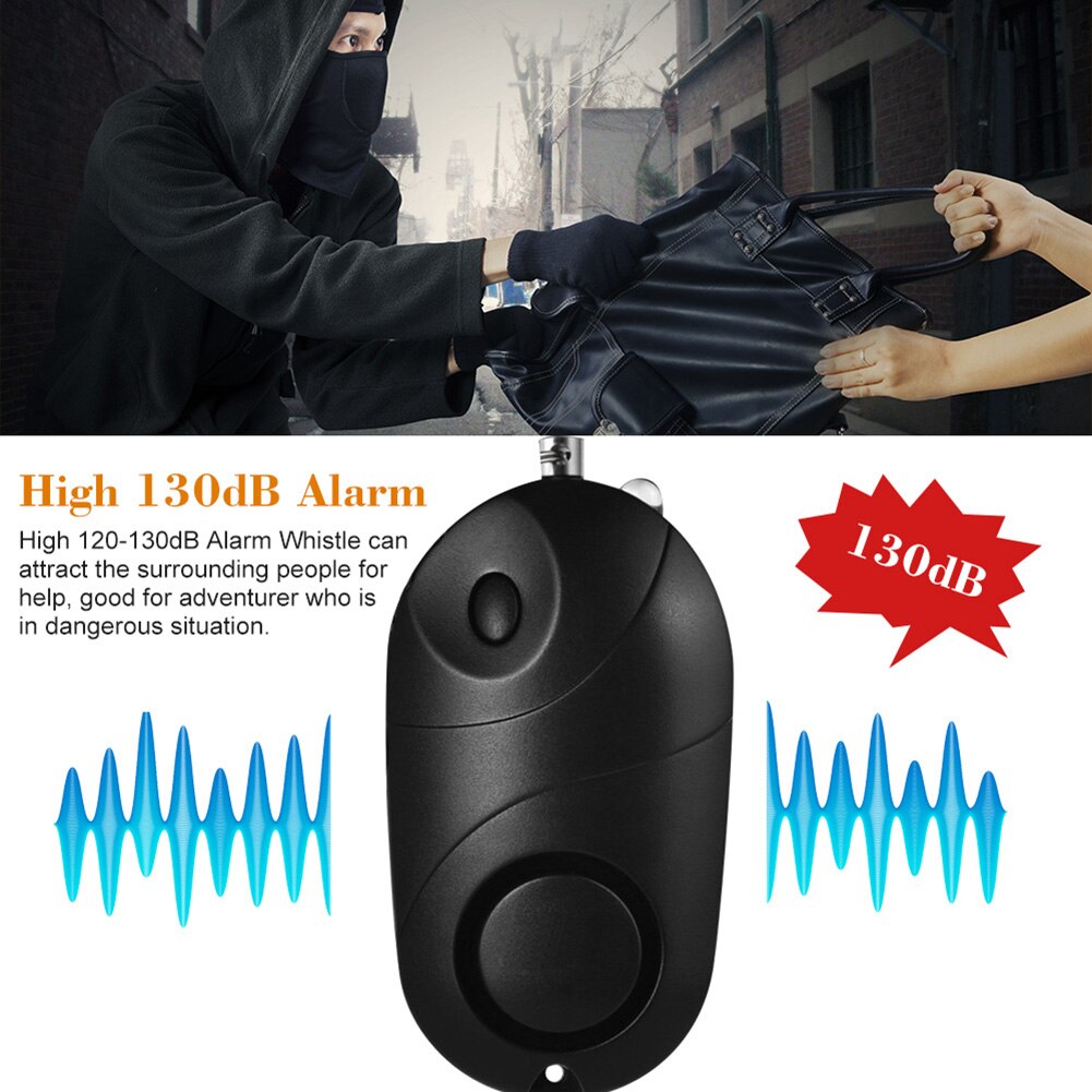 Self Defence Alarm with Flashlight and Keychain Self Defence Alarm with Flashlight and Keychain