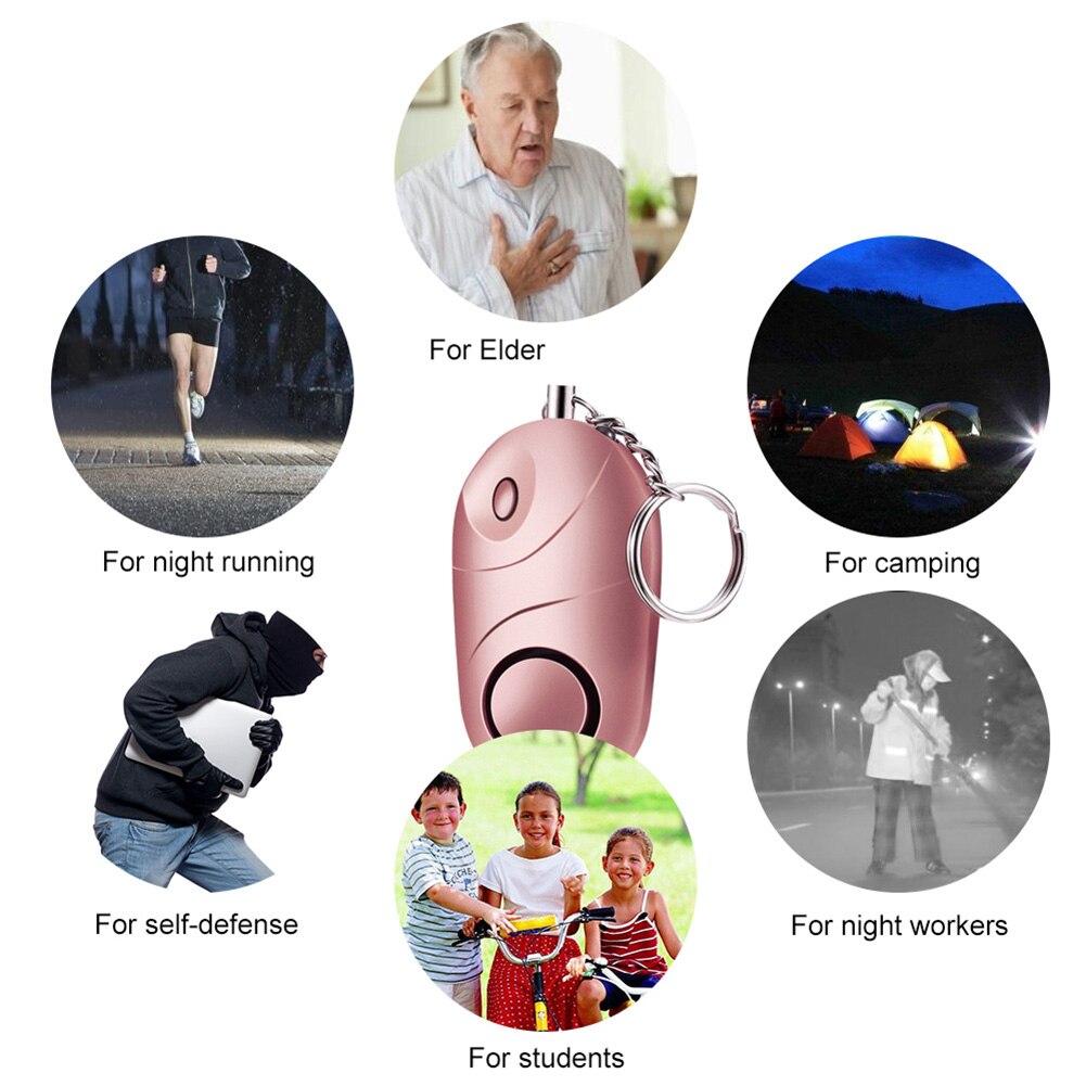 Self Defence Alarm with Flashlight and Keychain Self Defence Alarm with Flashlight and Keychain