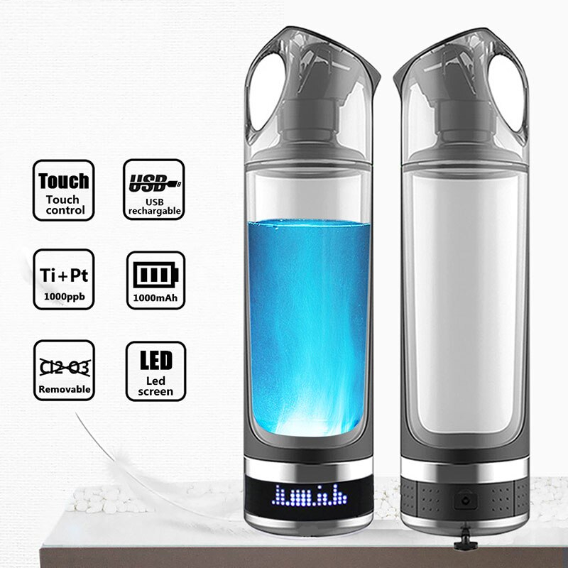 LED Portable Alkaline Water Bottle