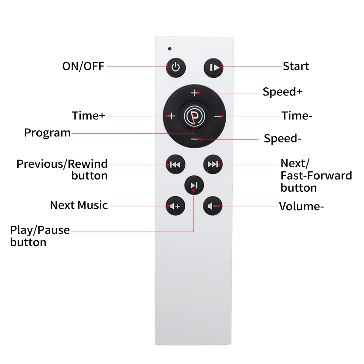 Remote Control Vibration Machine with Resistance Bands