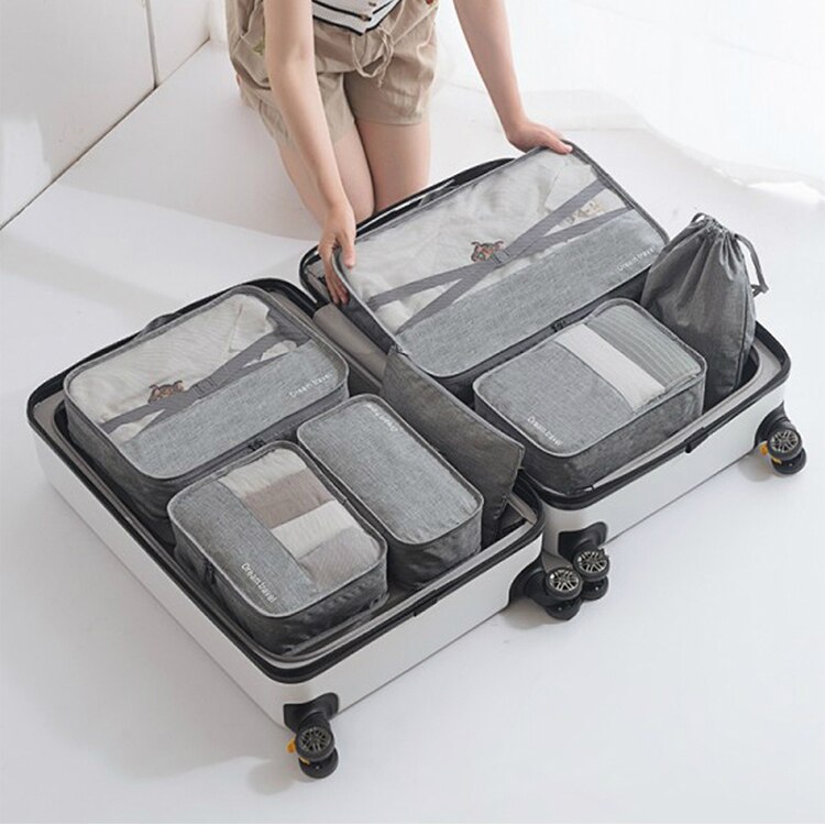 Travel Zippered Clothes Organizers 7 pcs/Set Travel Zippered Clothes Organizers 7 pcs/Set