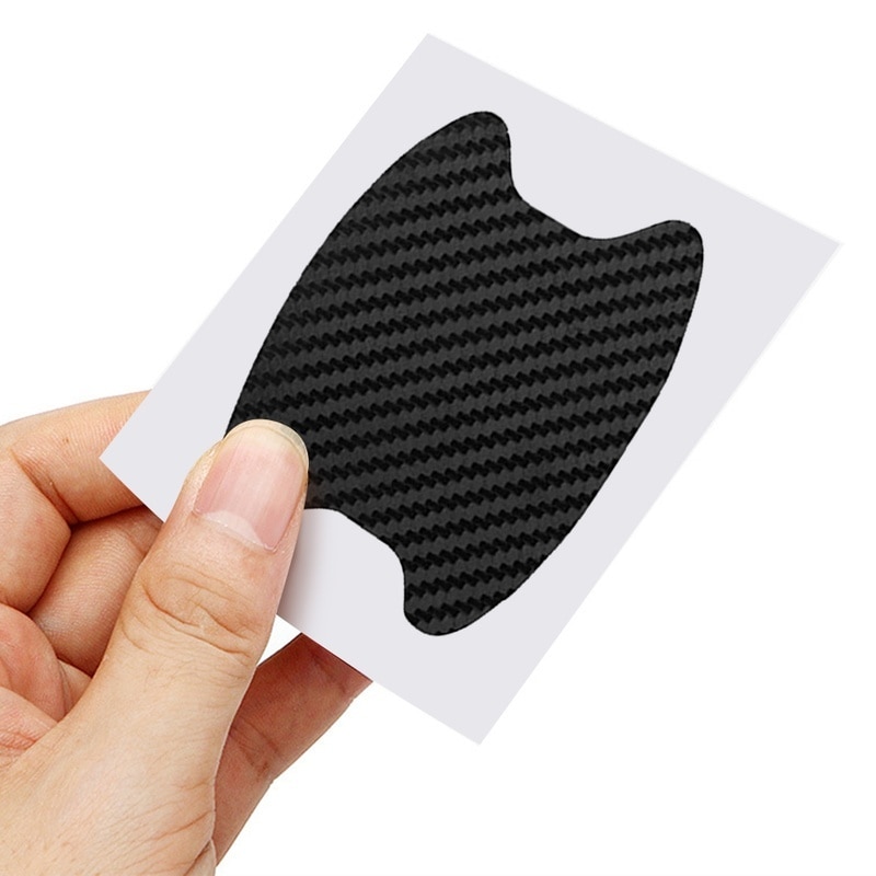 4Pcs/Set Car Door Sticker Carbon Fiber Scratches Resistant Cover Auto Handle Protection Film Exterior Styling Accessories 4Pcs/Set Car Door Sticker Carbon Fiber Scratches Resistant Cover Auto Handle Protection Film Exterior Styling Accessories