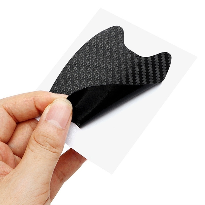 4Pcs/Set Car Door Sticker Carbon Fiber Scratches Resistant Cover Auto Handle Protection Film Exterior Styling Accessories 4Pcs/Set Car Door Sticker Carbon Fiber Scratches Resistant Cover Auto Handle Protection Film Exterior Styling Accessories