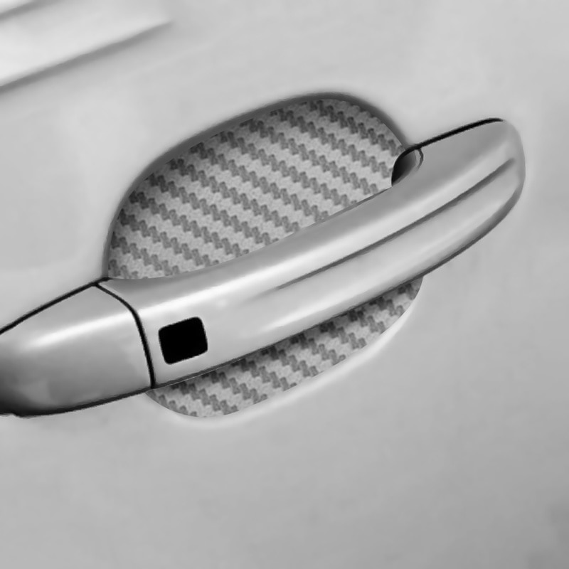 4Pcs/Set Car Door Sticker Carbon Fiber Scratches Resistant Cover Auto Handle Protection Film Exterior Styling Accessories 4Pcs/Set Car Door Sticker Carbon Fiber Scratches Resistant Cover Auto Handle Protection Film Exterior Styling Accessories