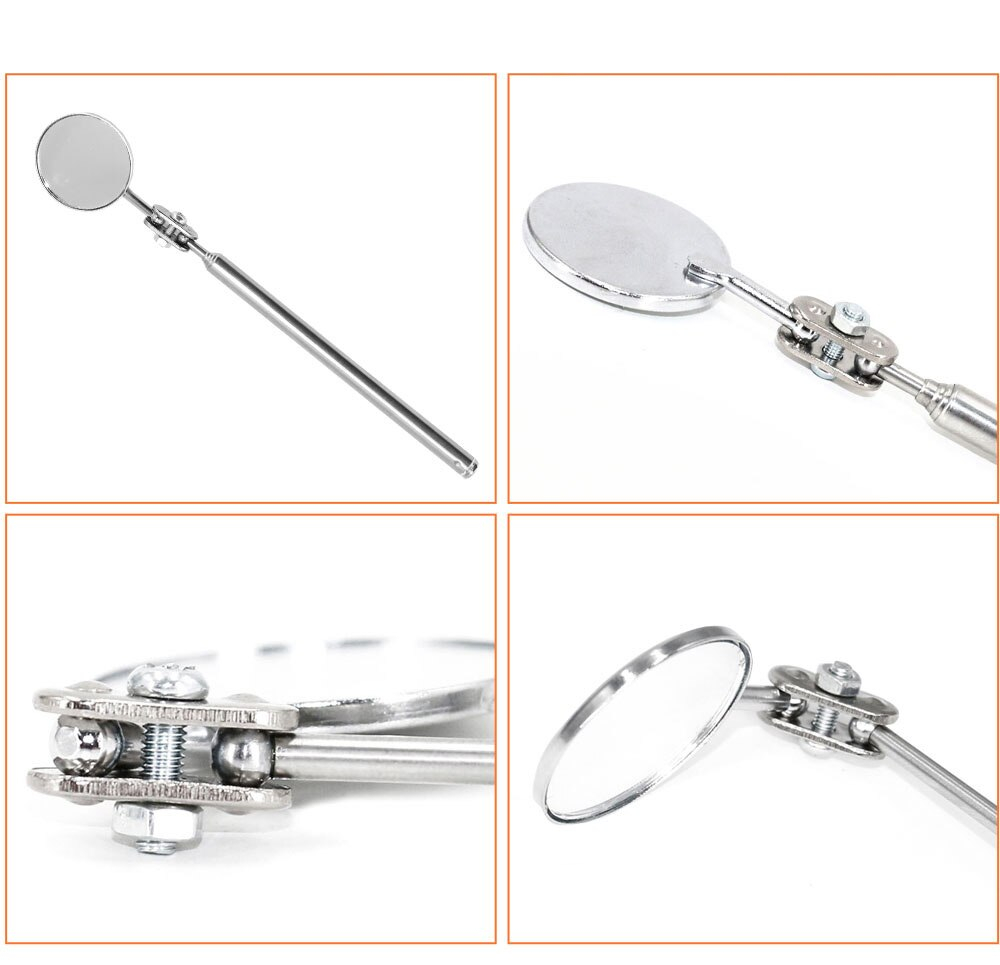 Round mirror extension car angle telescopic car inspection inspection lens manual tool auto parts